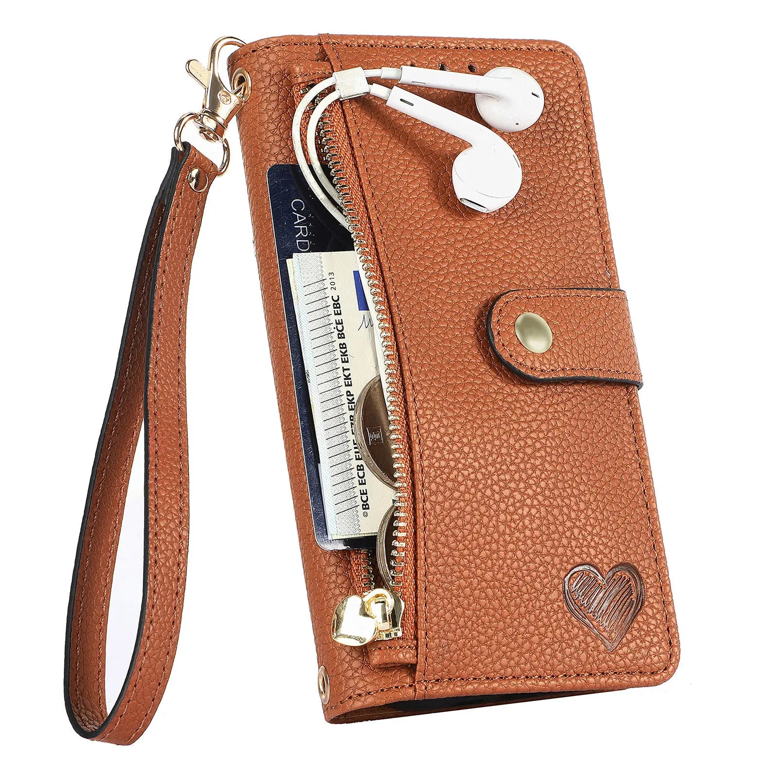 Crossbody Leather Wallet Purse Case with Zipper For Samsung - Premium Mobile Phone Cases from Dressmycell.com - Just $30! Shop now at Dressmycell.com Crossbody Leather Wallet Purse Case with Zipper For Samsung - Premium Mobile Phone Cases from Dressmycell.com - Just $30! Shop now at Dressmycell.com
